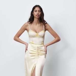 NWT Zara tie dye satin effect bodysuit - Small